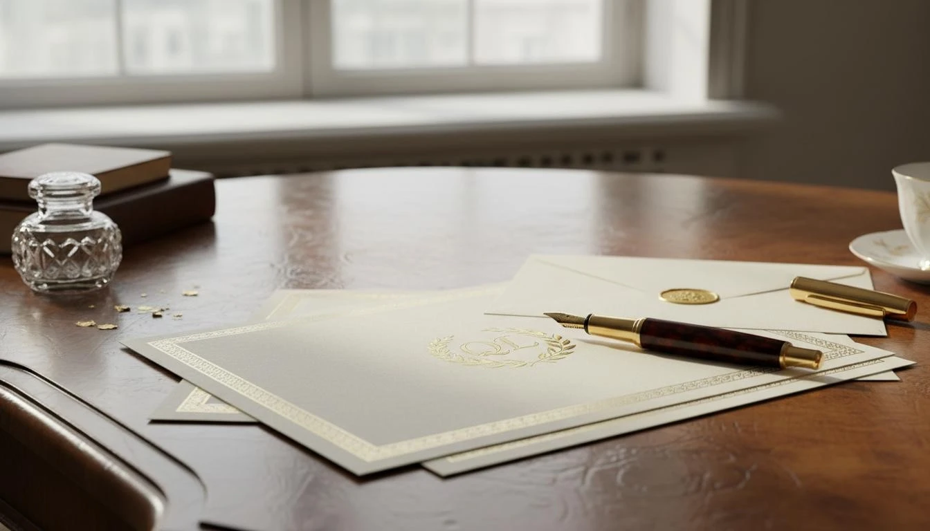 Private conversation setting associated with a confidential briefing and household recruitment process for private residences.