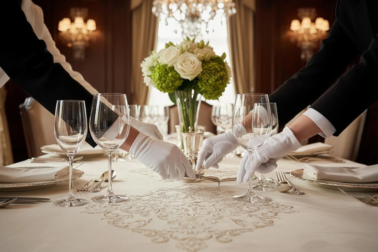 Private residence interior associated with household staffing services in Marbella, household structure and discreet coordination.