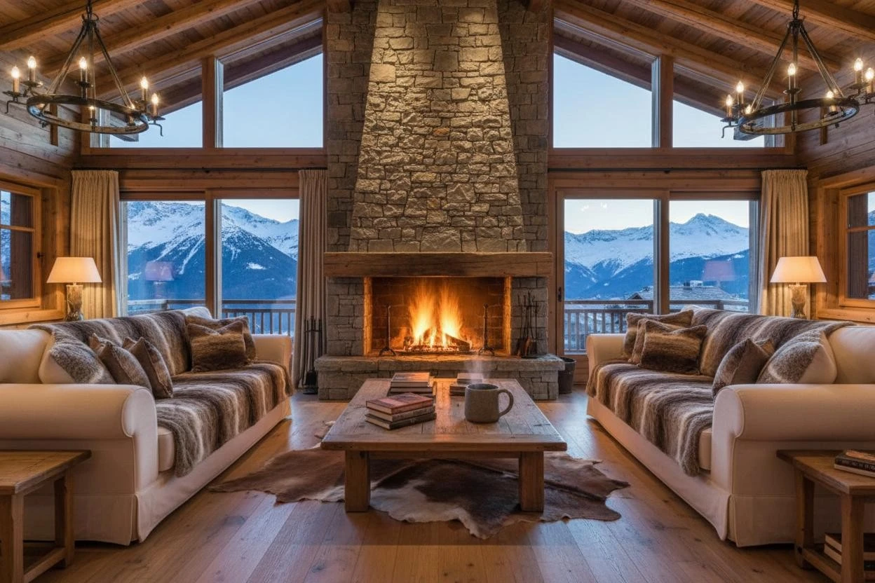 High-end private residence interior associated with private household staffing for principals, family offices and private residences.